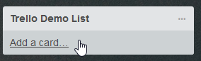 Pasting the link to the Trello list.